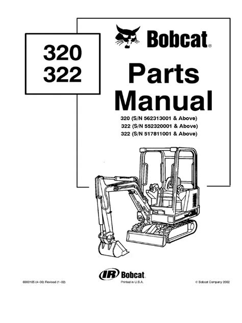 2004 bobcat 322g mini excavator|bobcat 322 parts manual free.